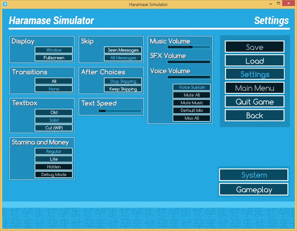 Haramase Simulator Character Guide